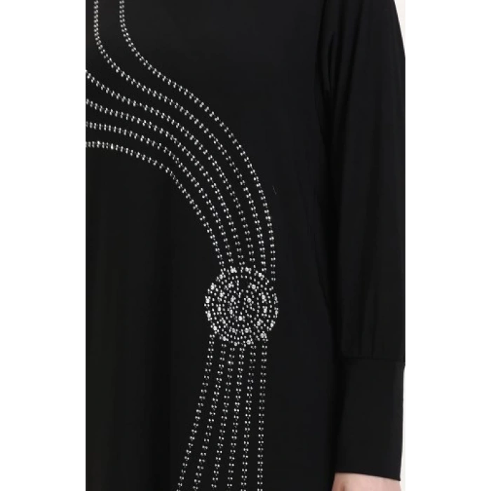 Sandy Lazer Taşlı Abiye Elbise