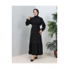 Lara Kuşaklı Elbise Siyah