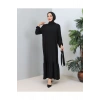 Lara Kuşaklı Elbise Siyah