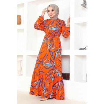 Trend Desen viskon Elbise