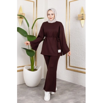 Modal Kumaş İspanyol Paça Takım