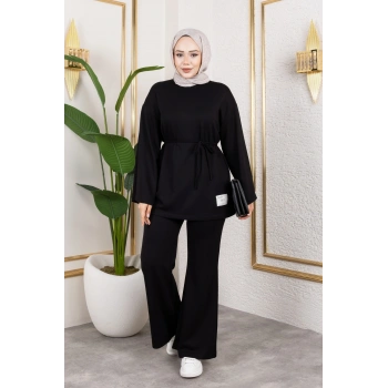 Modal Kumaş İspanyol Paça Takım