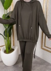 Modal Kumaş Haki Oversize İkili Takım