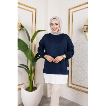 Kadın Piliseli Modal Kumaş Tunik