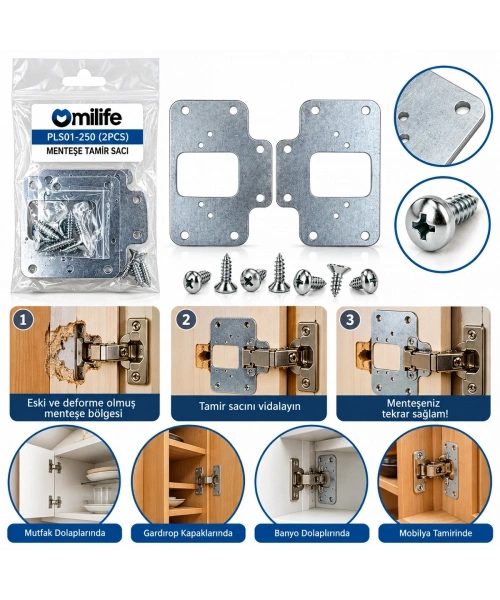 2PCS MENTEŞE TAMİR SACI (5468)