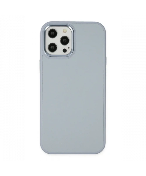 Apple iPhone 12 Pro Max Kılıf Asya Deri Silikon - Sierra Blue
