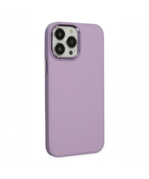Apple iPhone 13 Pro Kılıf Asya Deri Silikon - Lila