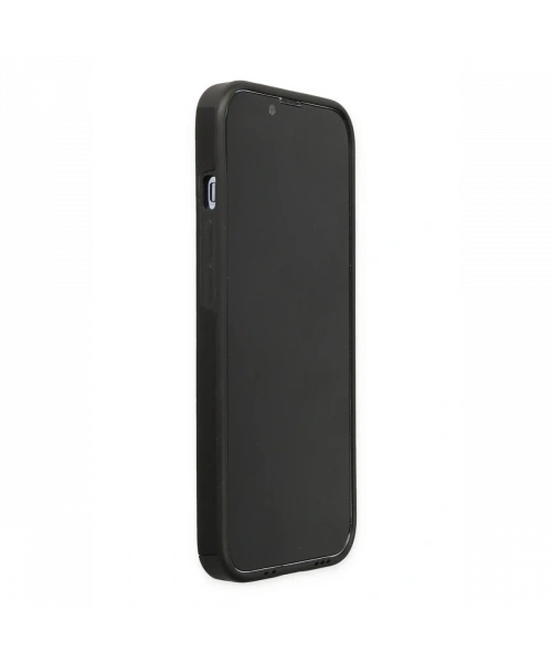 Apple iPhone 13 Pro Kılıf Mega Standlı Silikon - Siyah
