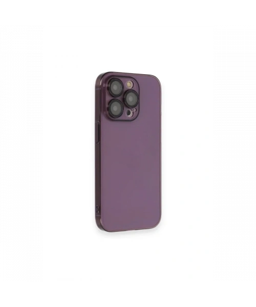 Apple iPhone 13 Pro Max Kılıf Armada Lensli Kapak - Derin Mor