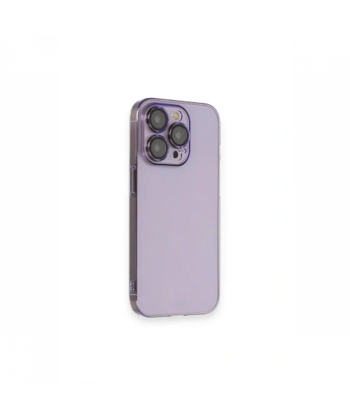 Apple iPhone 13 Pro Max Kılıf Armada Lensli Kapak - Lila