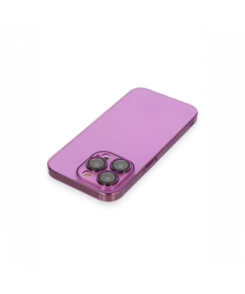 Apple iPhone 13 Pro Max Kılıf Armada Lensli Kapak - Mor