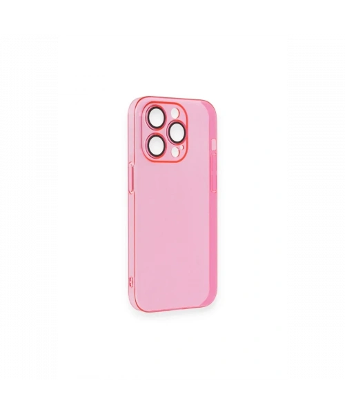 Apple iPhone 13 Pro Max Kılıf Armada Lensli Kapak - Pembe