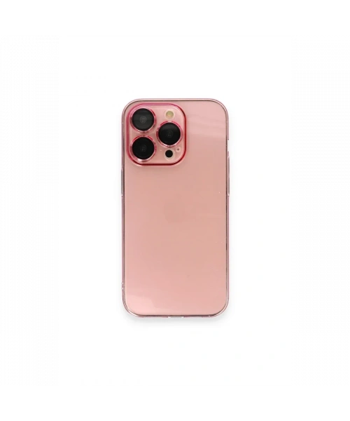 Apple iPhone 13 Pro Max Kılıf Armada Lensli Kapak - Rose Gold