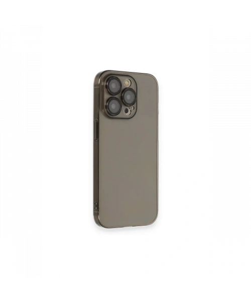 Apple iPhone 13 Pro Max Kılıf Armada Lensli Kapak - Siyah