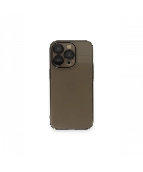 Apple iPhone 13 Pro Max Kılıf Armada Lensli Kapak - Siyah