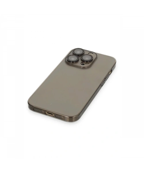 Apple iPhone 13 Pro Max Kılıf Armada Lensli Kapak - Siyah