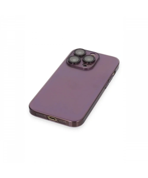 Apple iPhone 14 Pro Kılıf Armada Lensli Kapak - Derin Mor
