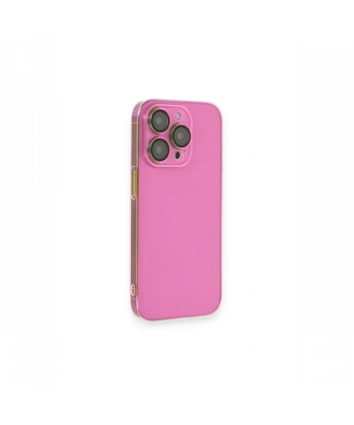 Apple iPhone 14 Pro Kılıf Armada Lensli Kapak - Pembe