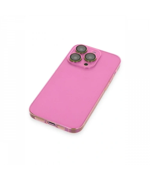 Apple iPhone 14 Pro Kılıf Armada Lensli Kapak - Pembe