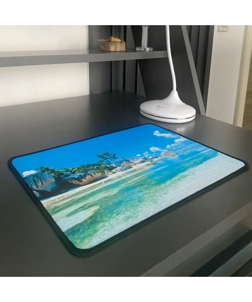 BiiShe® 25x32 cm Küçük Boy Mouse Pad Manzara Ada
