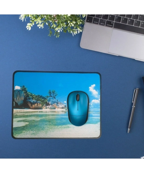 BiiShe® 25x32 cm Küçük Boy Mouse Pad Manzara Ada