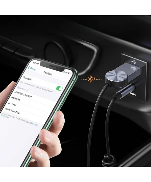 BiiShe® Araba için Bluetooth Aux Alıcısı Wireless Araç Kiti