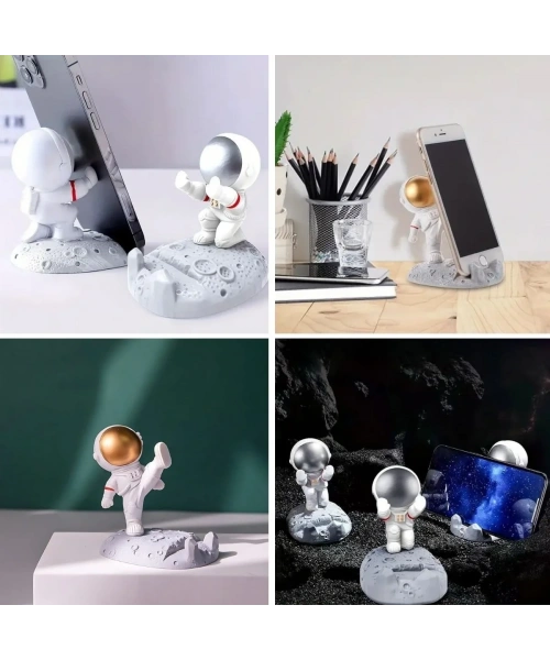 BiiShe® Mini Astronot Model Telefon ve Tablet Tutucu Standı