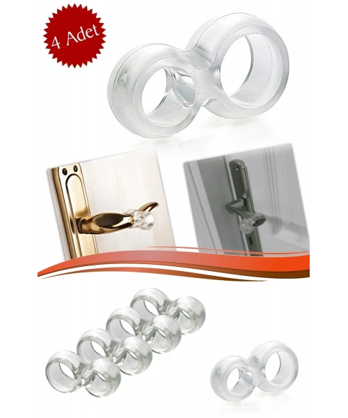 BiiShe® Silikon Kapı & Pencere Vurma Önleyici Stoper Kapı Tamponu 4 Adet