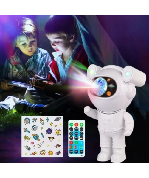 BiiShe® Stickerlı ,Kumandalı ASTRONOT Model Gece Lambası
