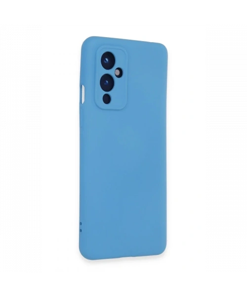 One Plus 9 Kılıf Nano içi Kadife Silikon - Mavi