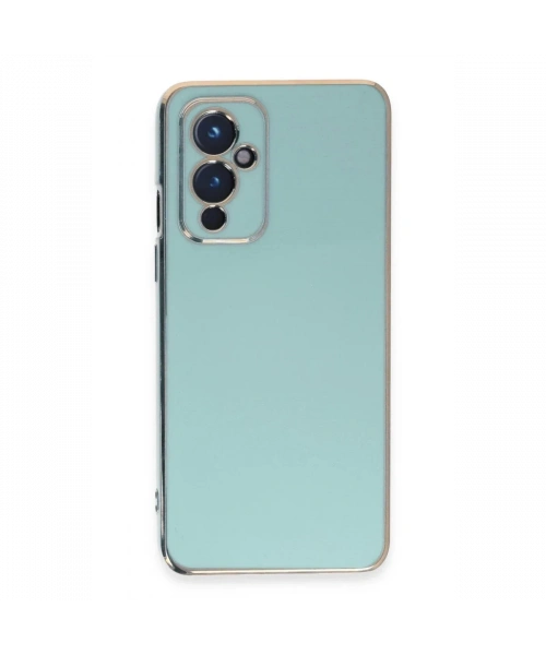 One Plus 9 Kılıf Volet Silikon - Açık Yeşil