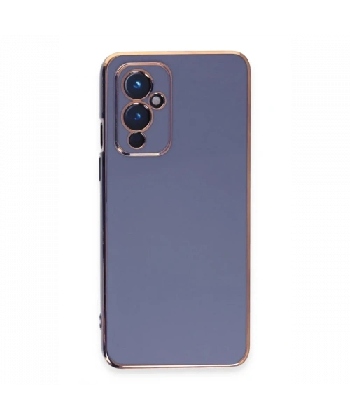 One Plus 9 Kılıf Volet Silikon - Mavi
