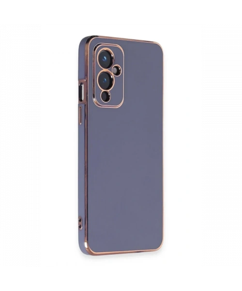 One Plus 9 Kılıf Volet Silikon - Mavi