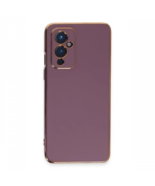 One Plus 9 Kılıf Volet Silikon - Mor
