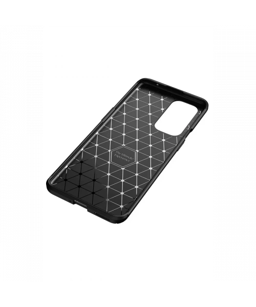 One Plus 9 Pro Kılıf Auto Focus Karbon Kapak - Siyah