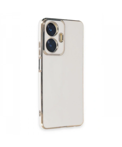 Realme C55 Kılıf Volet Silikon - Beyaz