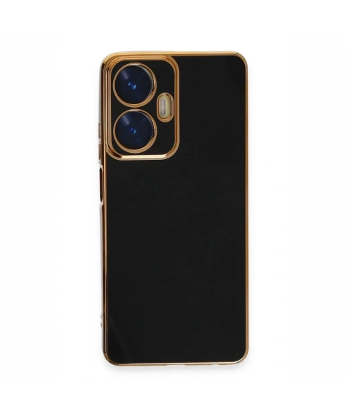 Realme C55 Kılıf Volet Silikon - Siyah