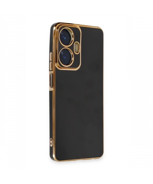 Realme C55 Kılıf Volet Silikon - Siyah