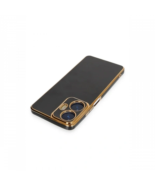 Realme C55 Kılıf Volet Silikon - Siyah