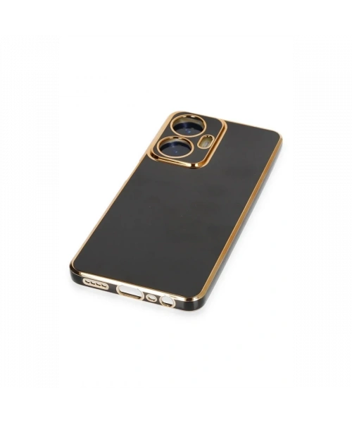 Realme C55 Kılıf Volet Silikon - Siyah