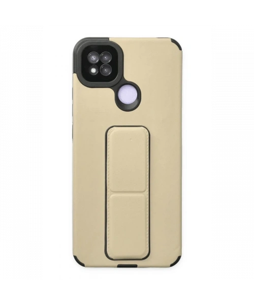 Xiaomi Redmi 9C Kılıf Mega Standlı Silikon - Gold