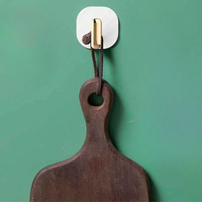 BiiShe® 2li Yapışkanlı Retro Askılık Dolap Kapak Kulpu Beyaz