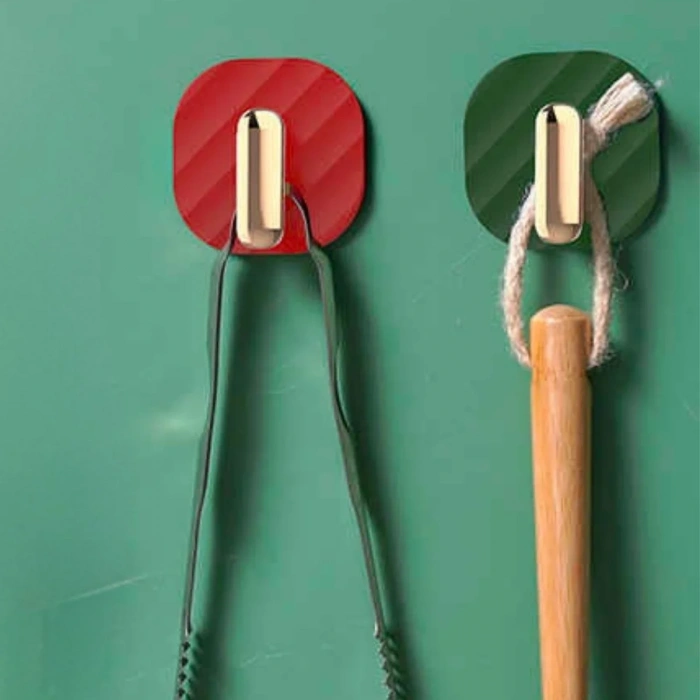 BiiShe® 2li Yapışkanlı Retro Askılık Dolap Kapak Kulpu Yeşil