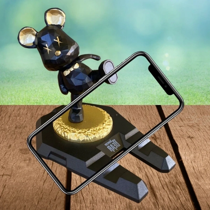 BiiShe® Ayıcıklı Telefon ve Tablet Standı Masa Üstü Telefon ve Tablet Tutucu Aparatı