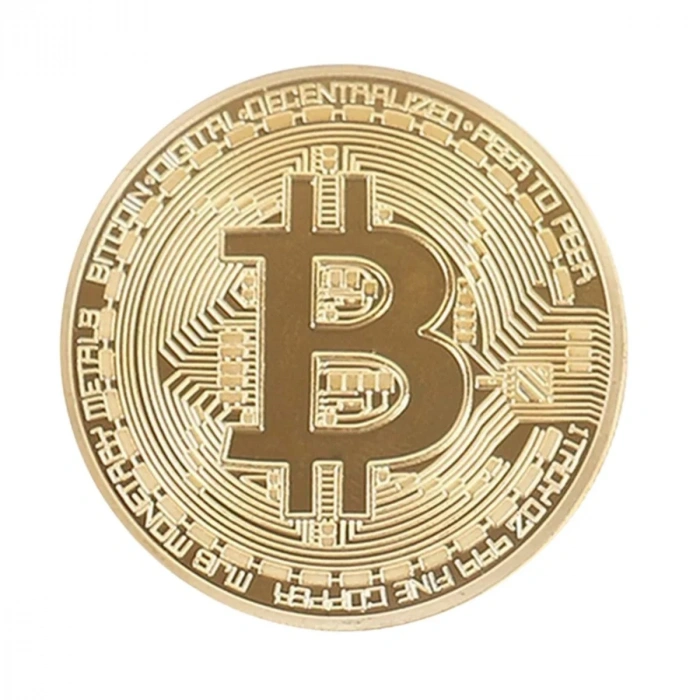 BiiShe® Bitcoin Madeni Hatıra Parası Madeni Bitcoin Hediye Sikke Para