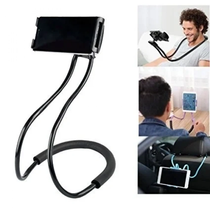 BiiShe® Boyuna Asılan Ergonomik 360 Derece Cep Telefonu Tutucu Stand