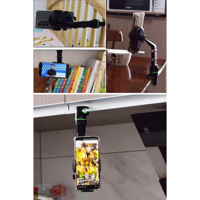 BiiShe® Dikiz Aynasına Takılabilen Eklemli Telefon Tutucu Aparat