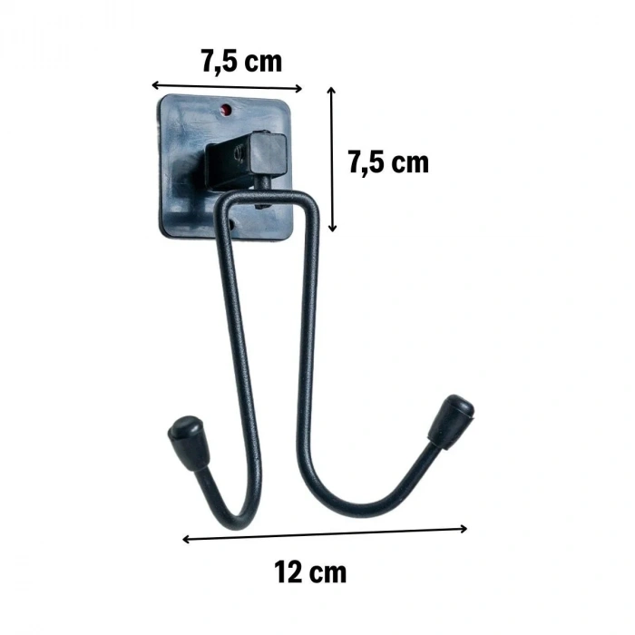 BiiShe® Kendiliğinden Yapışkanlı Siyah Paslanmaz Metal Bornoz ve Havlu Askılığı
