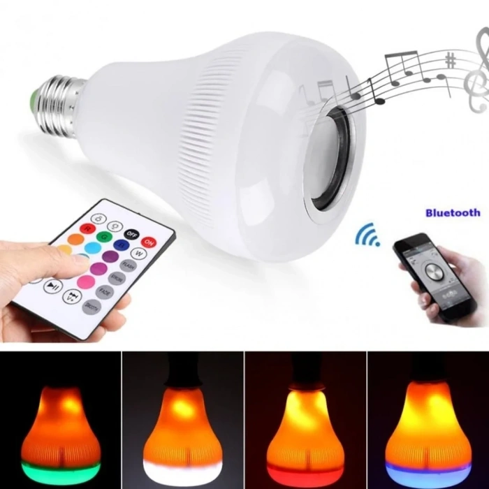 BiiShe® Kumandalı Bluetooth Hoparlör Ampul LD-37