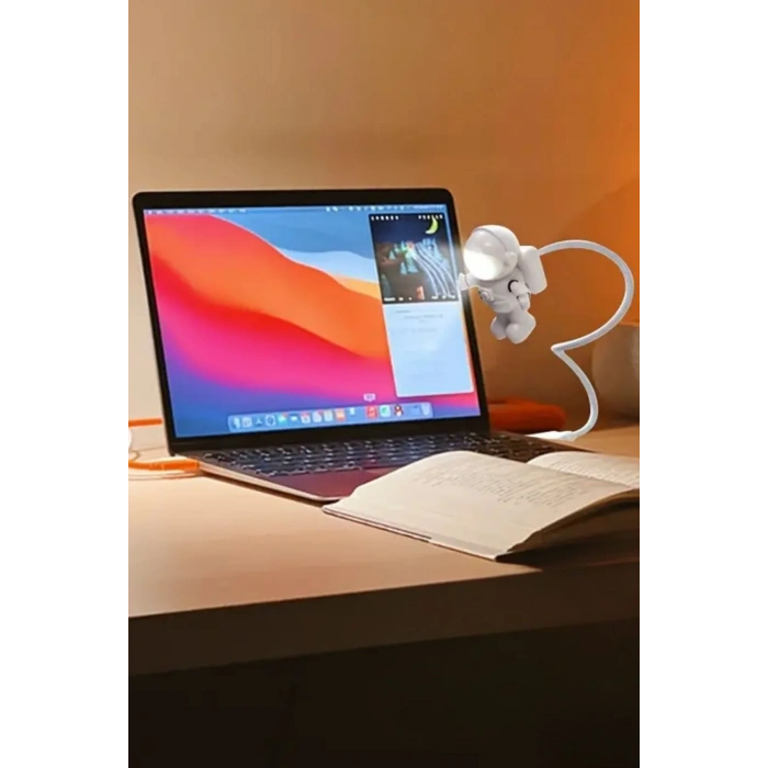 BiiShe® USB Astronot Gece Lambası, Masa Lambası, Kitap Okuma Lambası Işığı